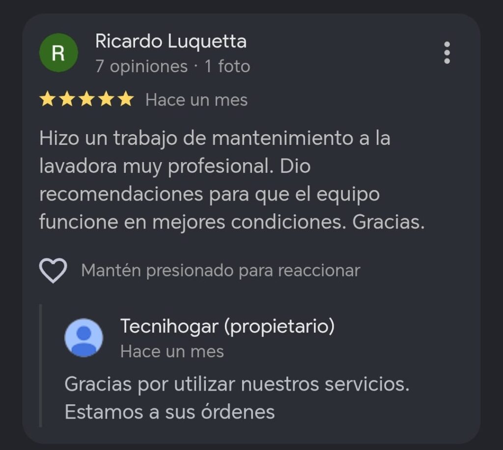 Servicio tecnico de lavadoras en santa marta